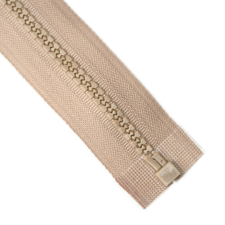 CHUNKY OPEN-END ZIP NO.5 COL LIGHT BEIGE