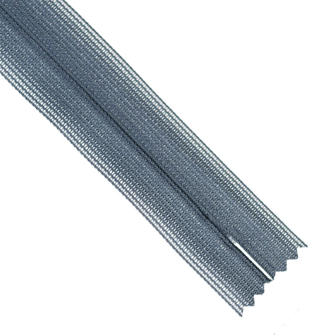 YKK INVISIBLE MESH ZIP COL 308 BLUE METAL