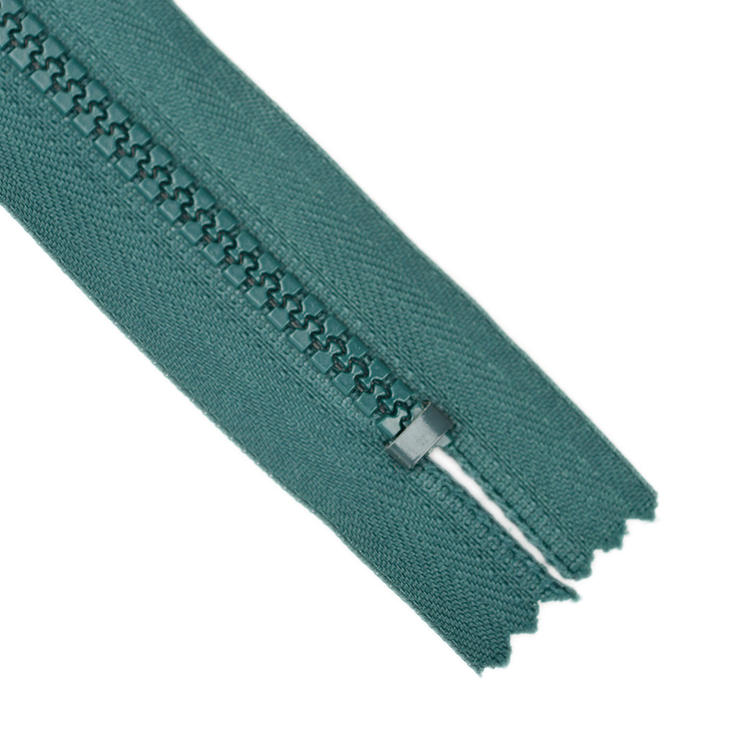 CHUNKY CLOSED-END ZIP NO.5 COL BOTTLE GREEN