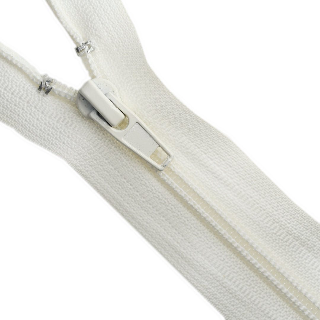 NYLON NO.5 OPEN-END TWO-WAY ZIP COL OFF-WHITE