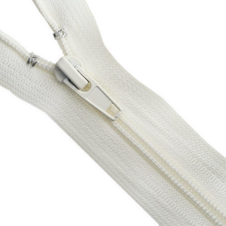 NYLON NO.5 OPEN-END TWO-WAY ZIP COL OFF-WHITE