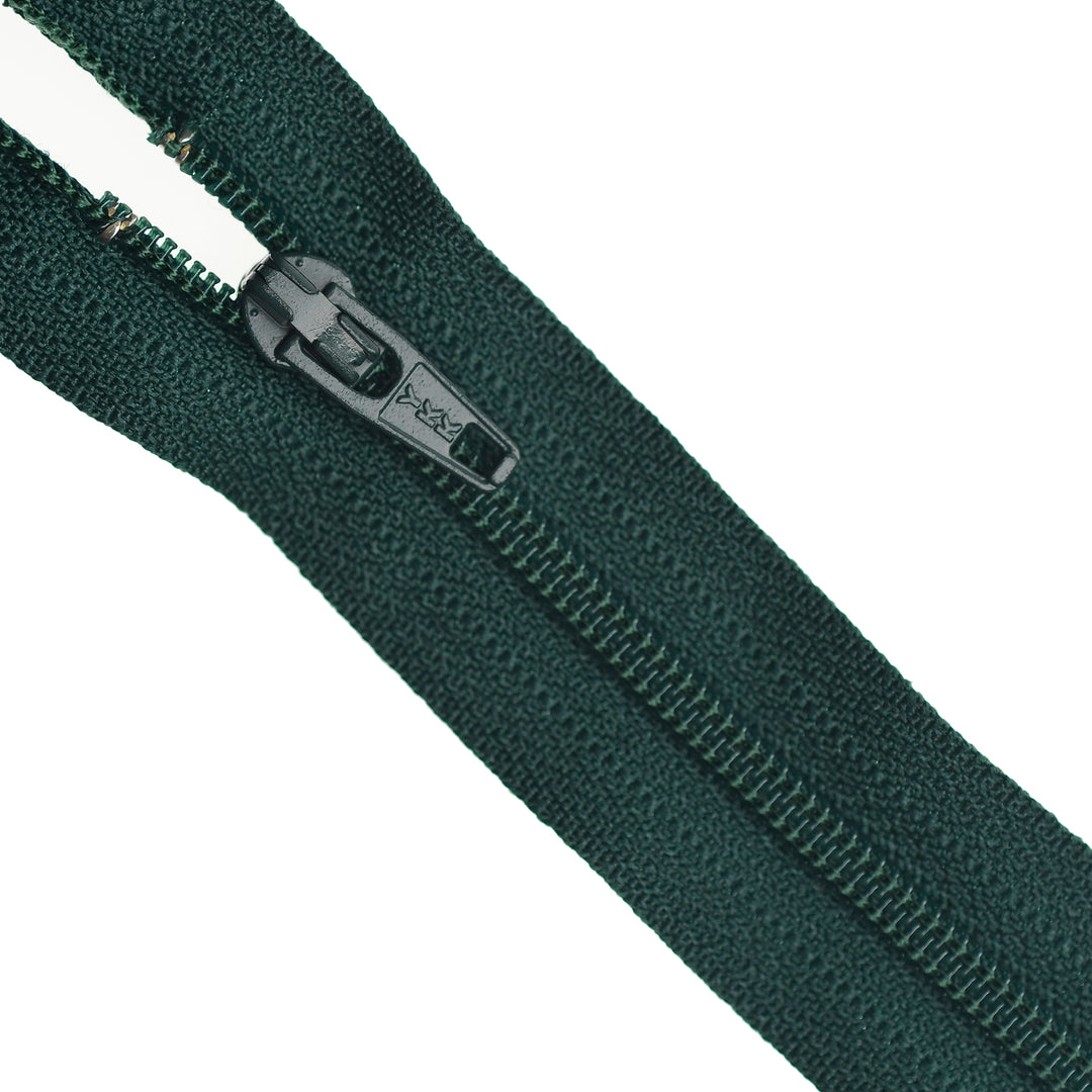 YKK NYLON CLOSED-END ZIP NO.3 COL 890 PINE GREEN