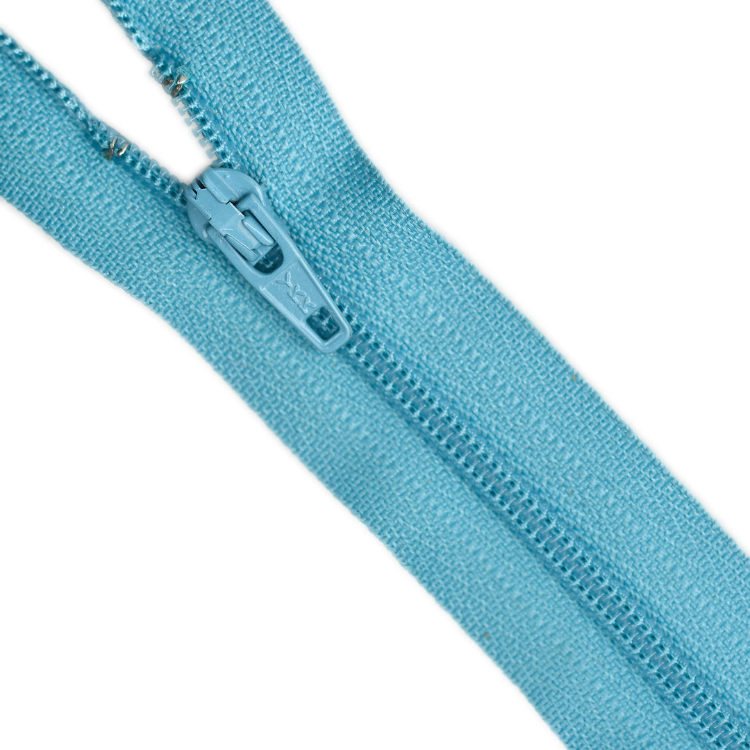 YKK NYLON CLOSED-END ZIP NO.3 COL 834 DUSTY AQUA