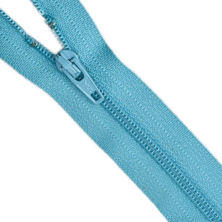 YKK NYLON CLOSED-END ZIP NO.3 COL 834 DUSTY AQUA