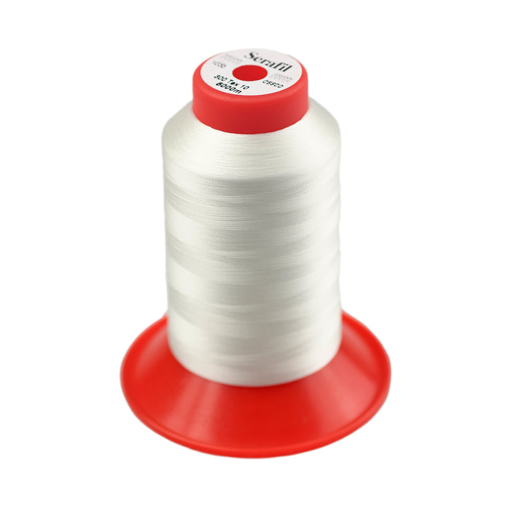 SERAFIL EXTRA FINE TKT 300 SEWING THREAD FOR FINE FABRICS COL 1000 NATURAL WHITE