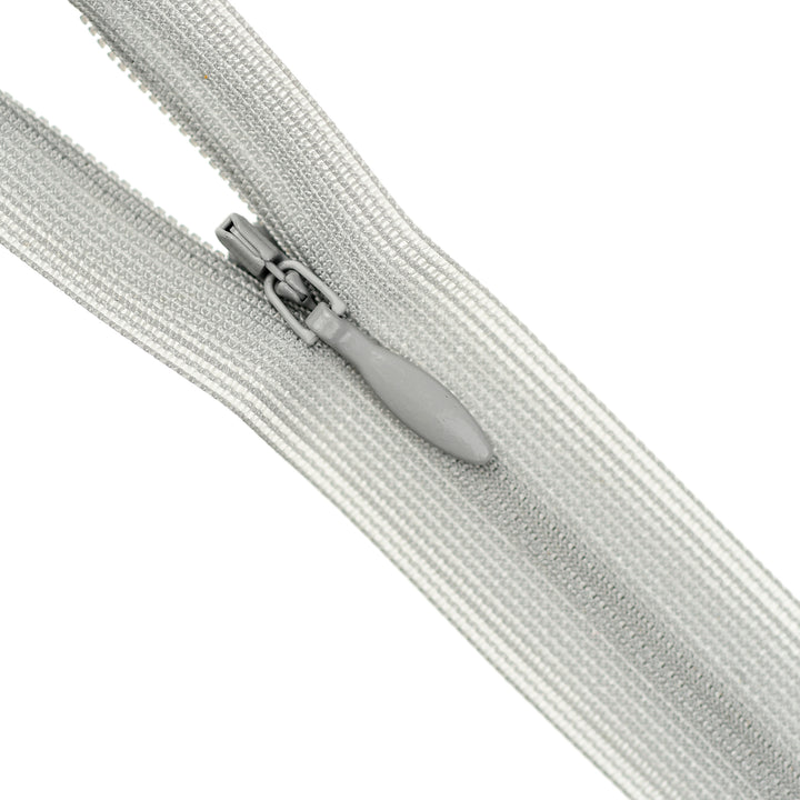 YKK INVISIBLE MESH ZIP COL 133 LIGHT GREY