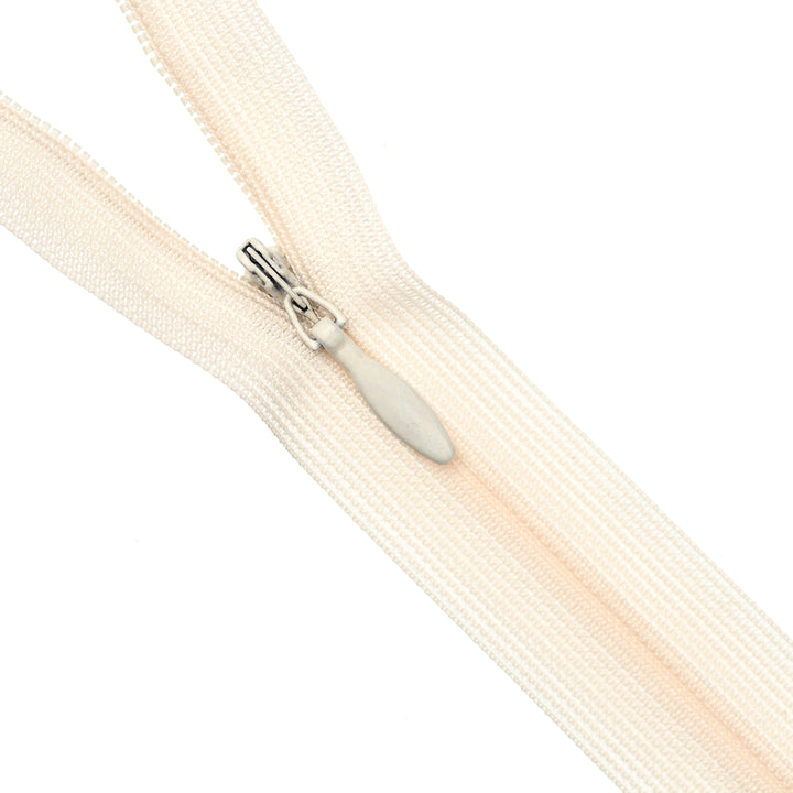 YKK INVISIBLE MESH ZIP COL 031 LIGHT BONE