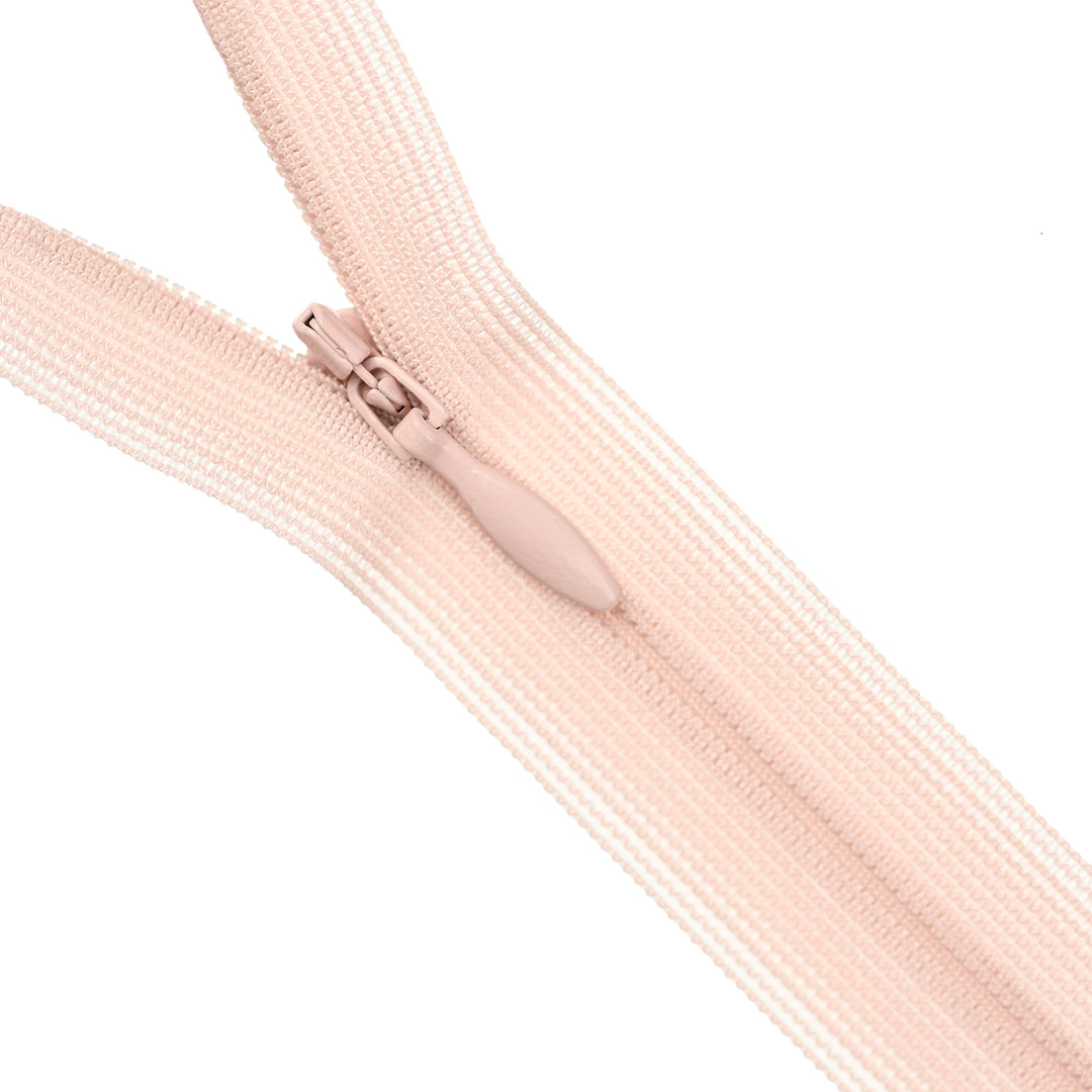 YKK INVISIBLE MESH ZIP COL 274 ANTIQUE PINK