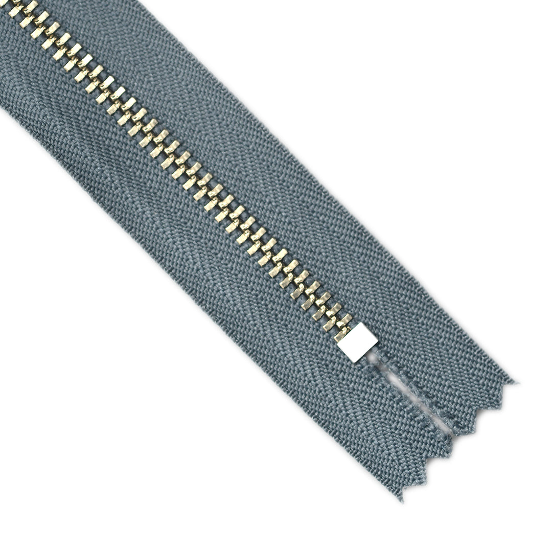 YKK JEAN ZIP NO.4.5 NICKEL COL 578 STORM GREY