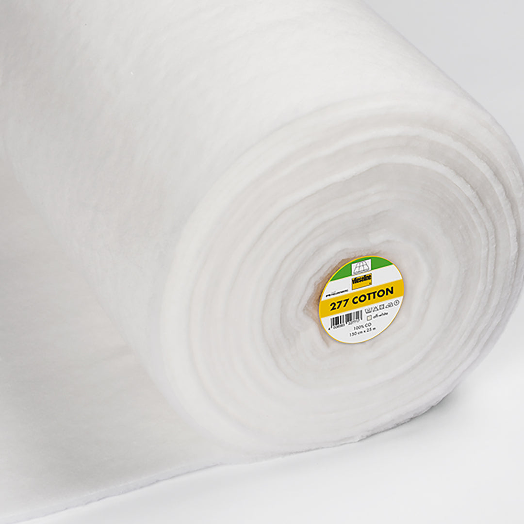 150CM VLIESELINE 277 100% COTTON FLEECE/BATTING 80GSM