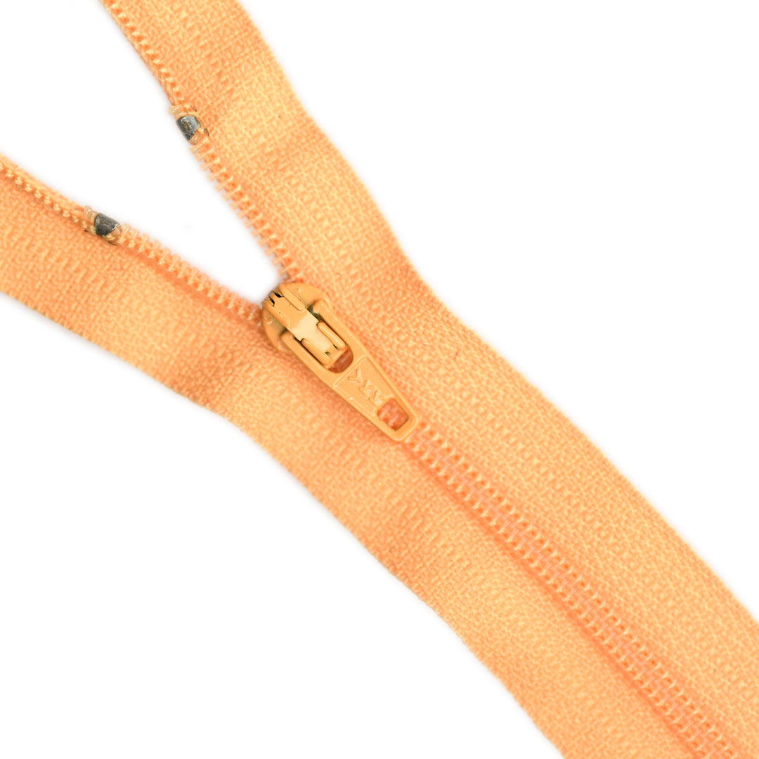 YKK NYLON CLOSED-END ZIP NO.3 COL 843 PASTEL ORANGE