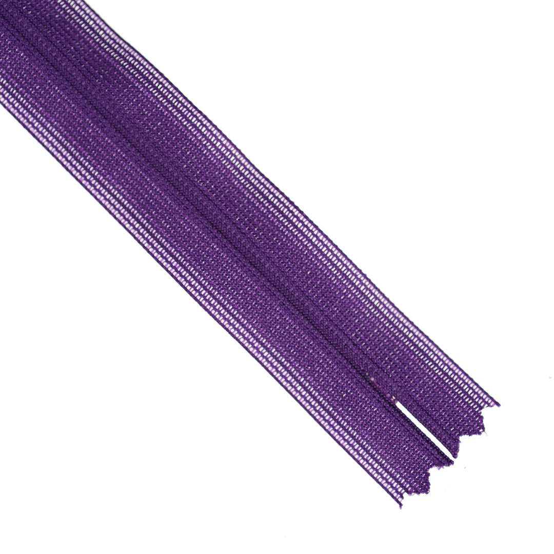 YKK INVISIBLE MESH ZIP COL 865 ROYAL PURPLE