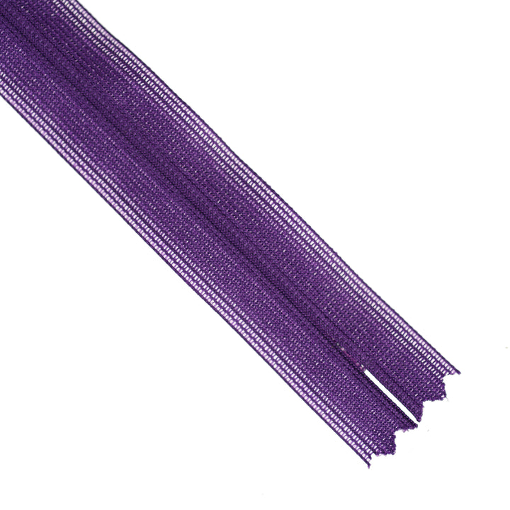 YKK INVISIBLE MESH ZIP COL 865 ROYAL PURPLE