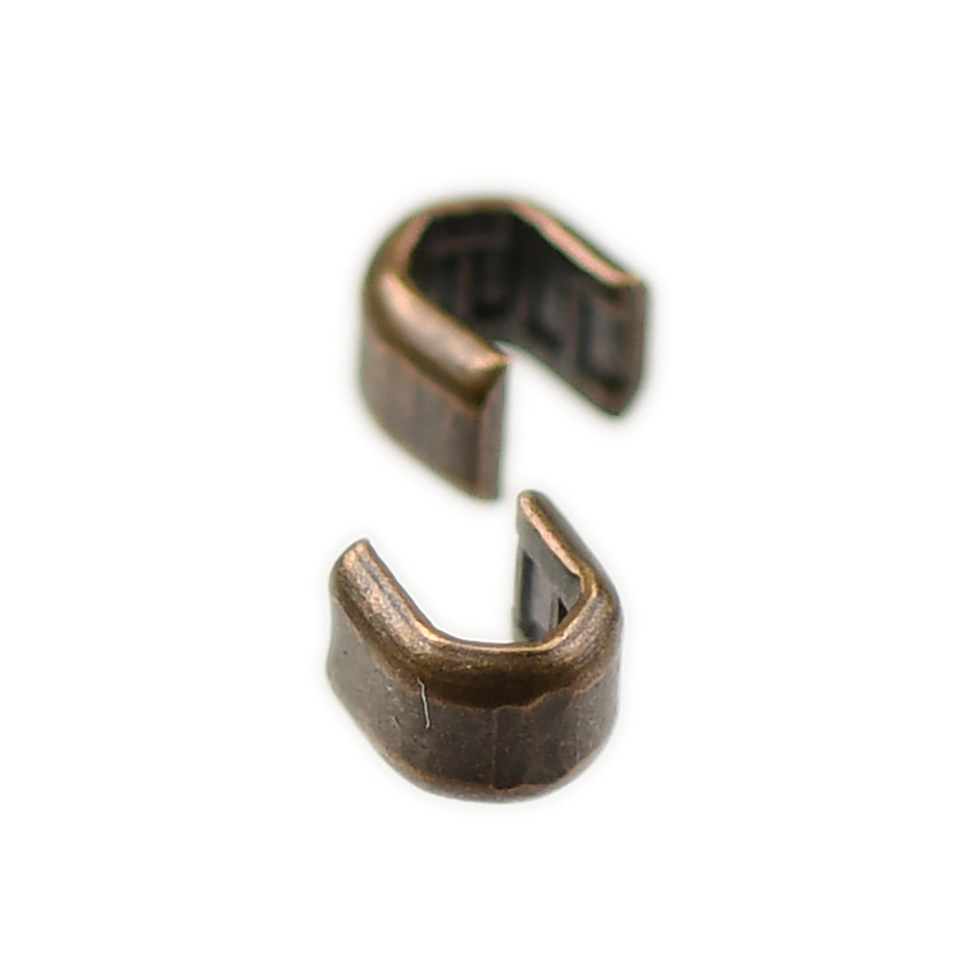 YKK NO.7 METAL TOP-STOP ANTIQUE GOLD