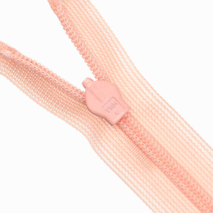 YKK INVISIBLE MESH ZIP COL 806 PEACH BLOSSOM