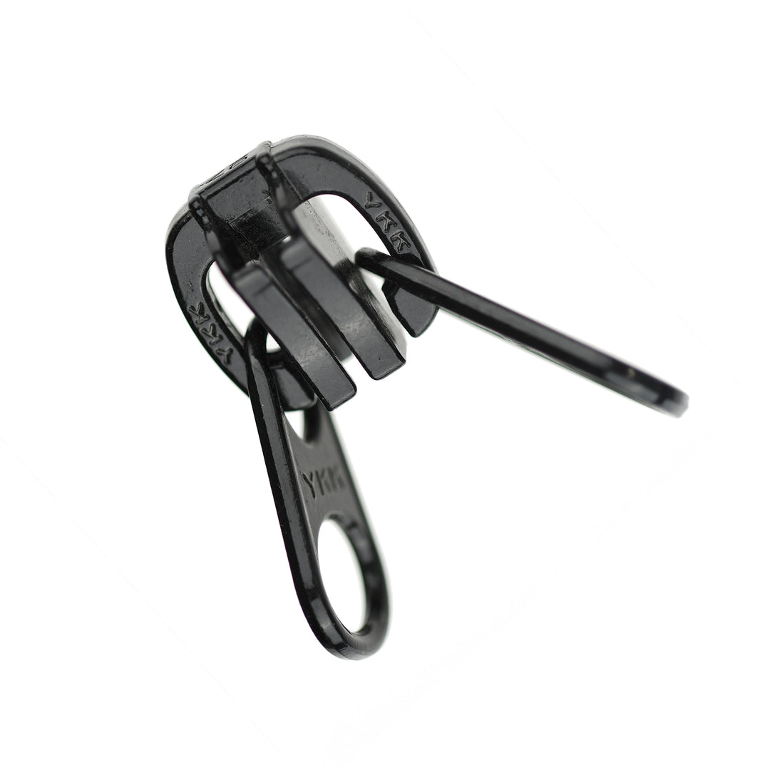 DOUBLE-PULL SLIDER FOR YKK VISLON ZIPS - BLACK