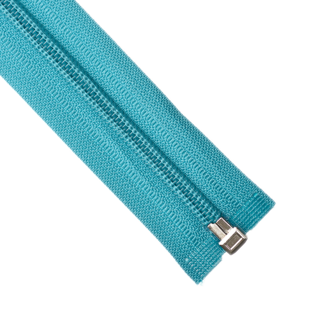 NYLON OPEN-END ZIP NO.5 COL TROPICAL TEAL