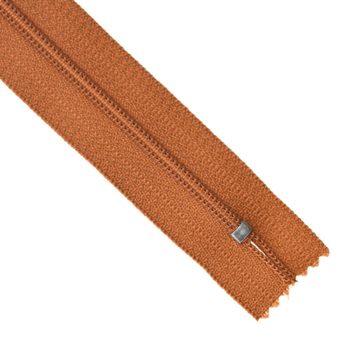 YKK NYLON CLOSED-END ZIP NO.3 COL 856 TERRACOTTA