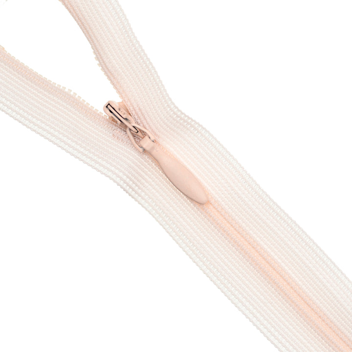 YKK INVISIBLE MESH ZIP COL 293 PASTEL PINK