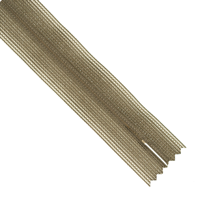 YKK INVISIBLE MESH ZIP COL 564 DARK TAUPE