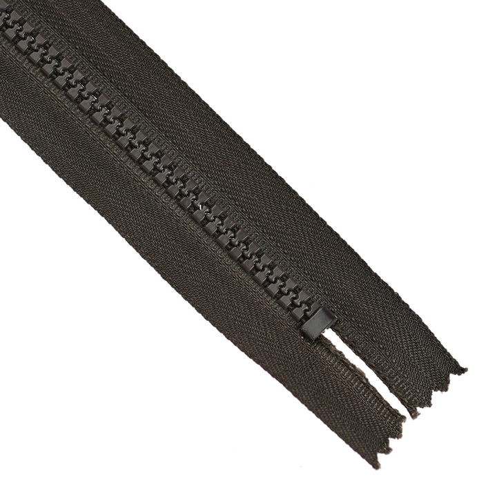 CHUNKY CLOSED-END ZIP NO.5 COL DARK BROWN