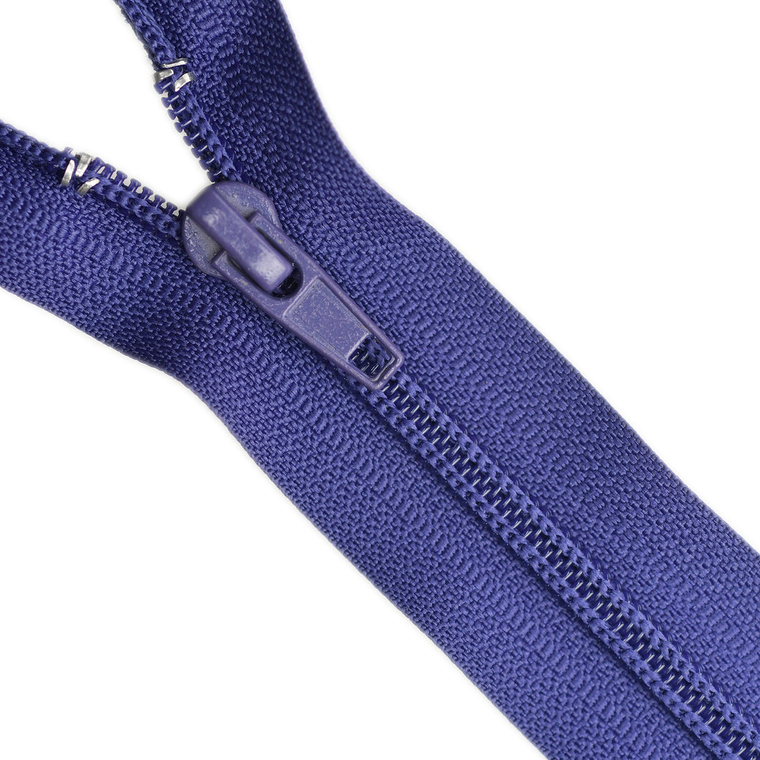 NYLON OPEN-END ZIP NO.5 COL DEEP PURPLE