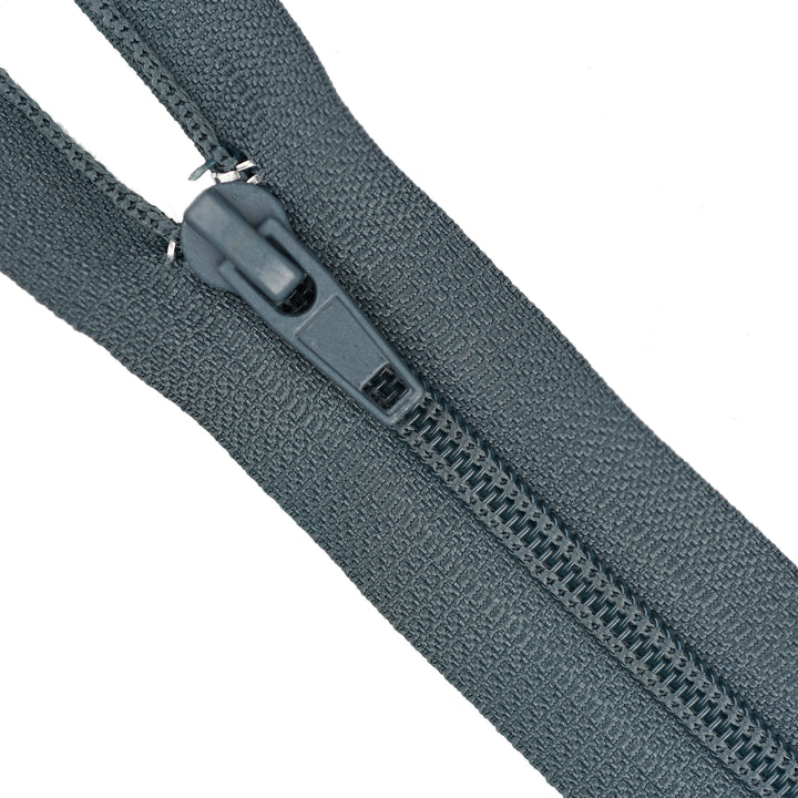 NYLON OPEN-END ZIP NO.5 COL DARK GREY