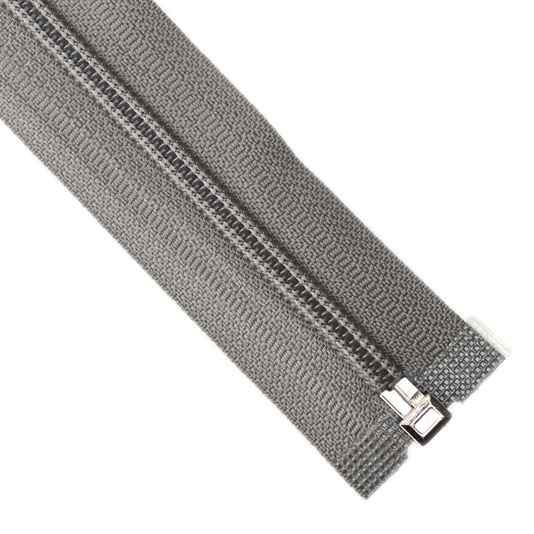 NYLON OPEN-END ZIP NO.5 COL TAUPE