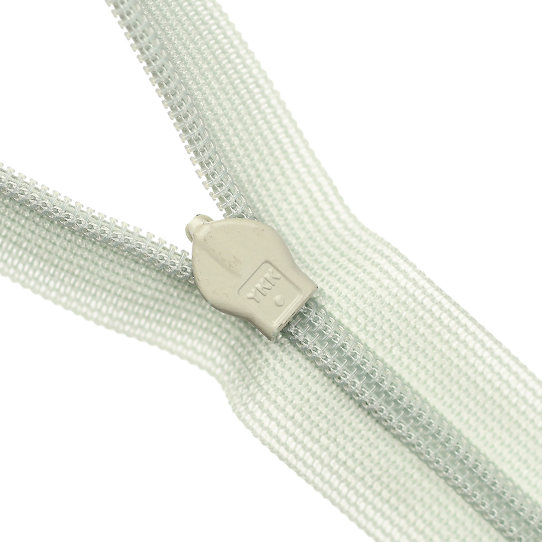 YKK INVISIBLE MESH ZIP COL 821 SEA GLASS