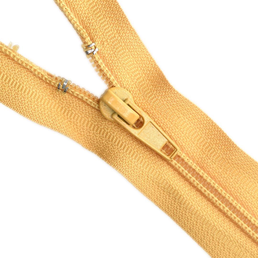 NYLON OPEN-END ZIP NO.5 COL SOFT GOLD