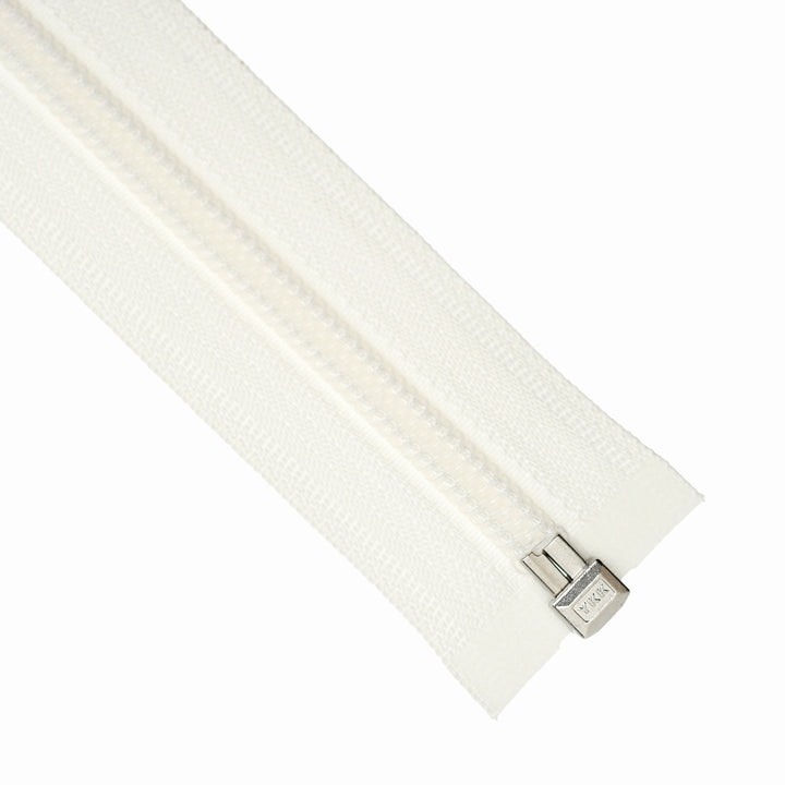 YKK NYLON OPEN-END ZIP NO.5 COL 030 OFF-WHITE/ LIGHT IVORY