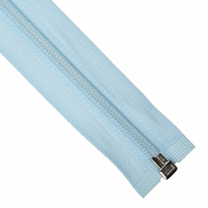 NYLON OPEN-END ZIP NO.5 COL POWDER BLUE