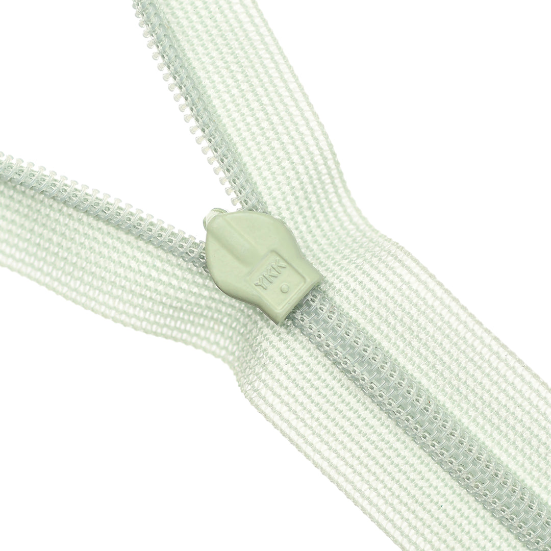 YKK INVISIBLE MESH ZIP COL 881 ICE GREEN