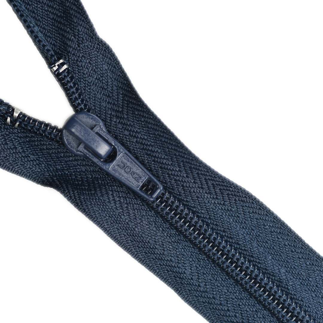 NYLON OPEN-END ZIP NO.5 COL NAVY