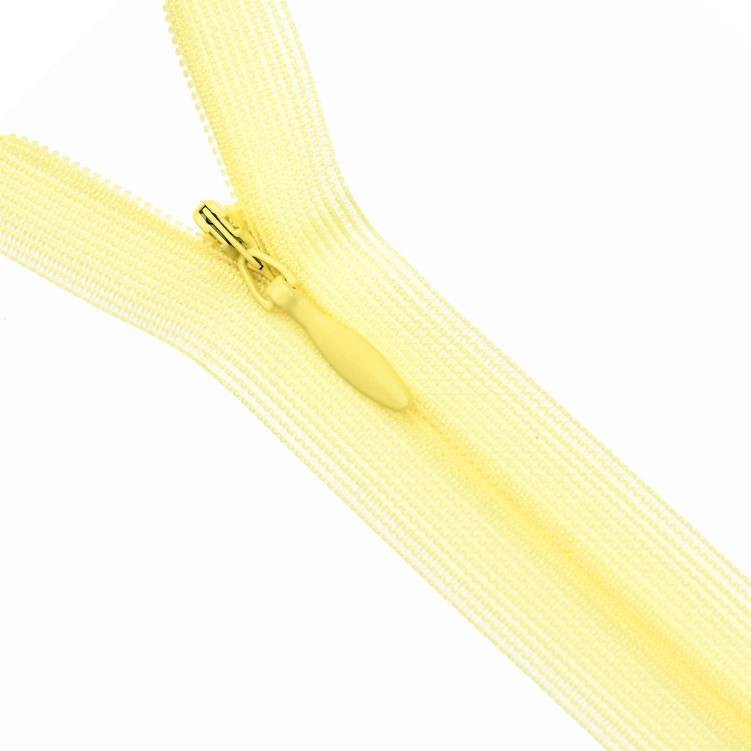 YKK INVISIBLE MESH ZIP COL 802 LEMON