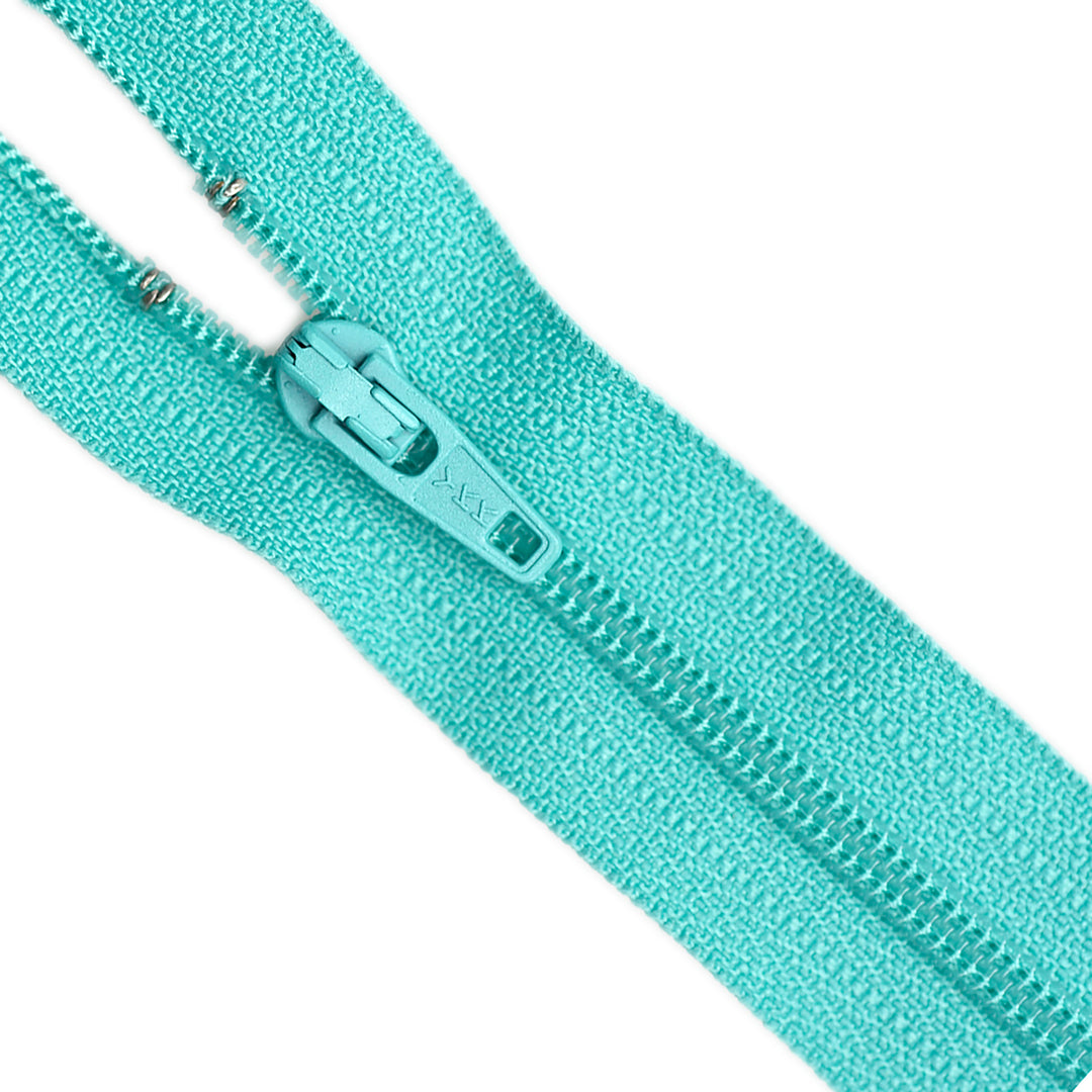 YKK NYLON CLOSED-END ZIP NO.3 COL 548 BRIGHT AQUA