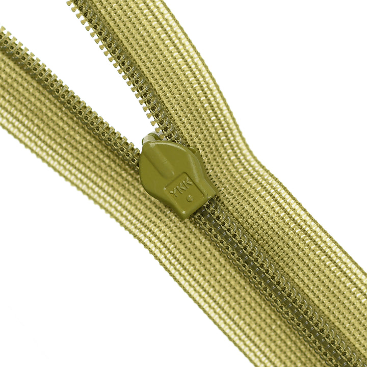 YKK INVISIBLE MESH ZIP COL 247 MARTINI OLIVE