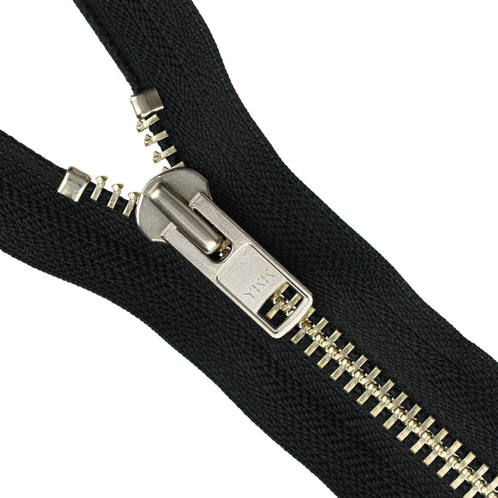 YKK METAL CLOSED-END ZIP NO.10 COL 580 BLACK