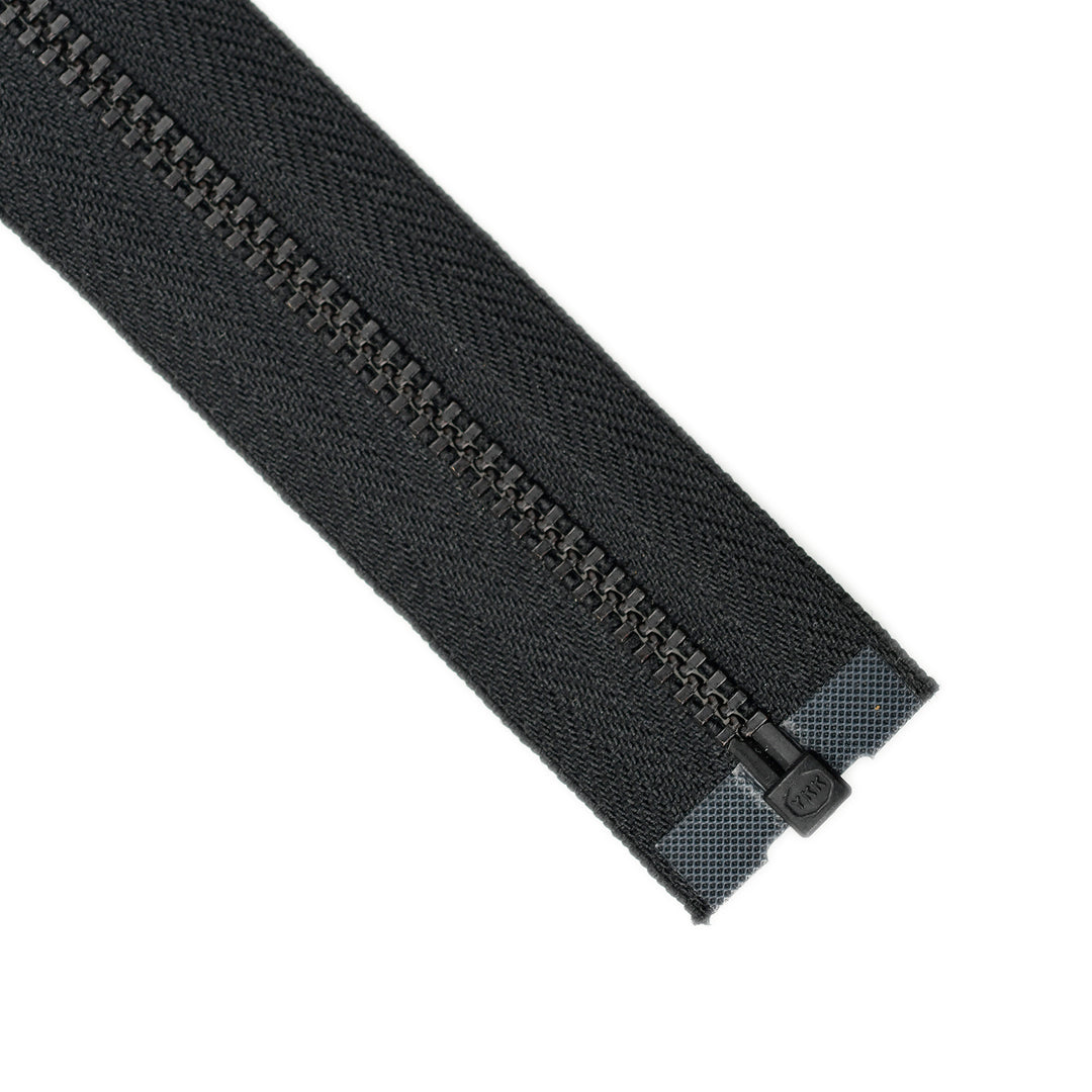 YKK METAL OPEN-END ZIP NO.4.5 BLACK OXY COL 580 BLACK