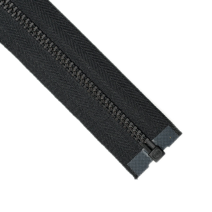 YKK METAL OPEN-END ZIP NO.4.5 BLACK OXY COL 580 BLACK