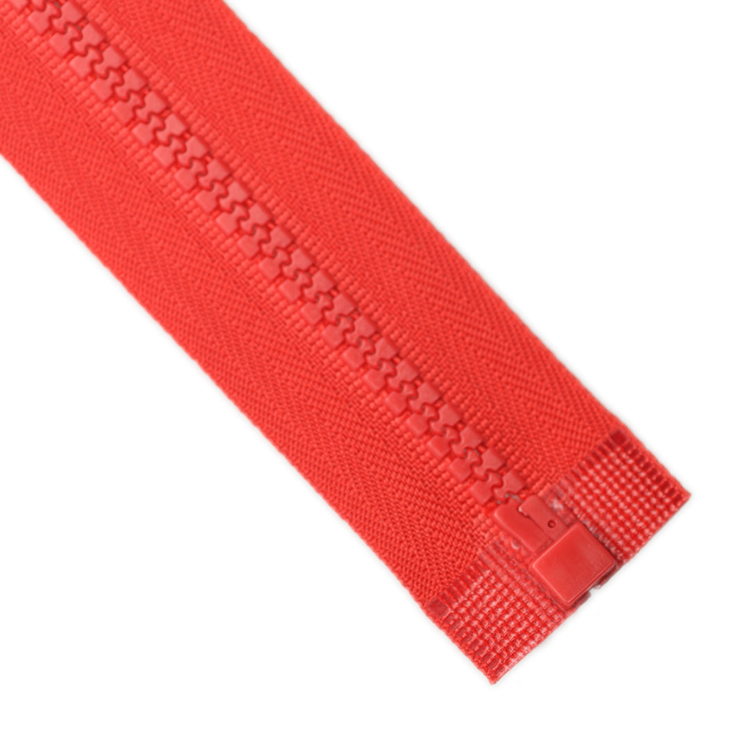 CHUNKY OPEN-END ZIP NO.5 COL RED