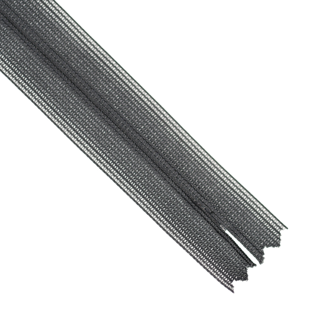 YKK INVISIBLE MESH ZIP COL 301 DARK GREY