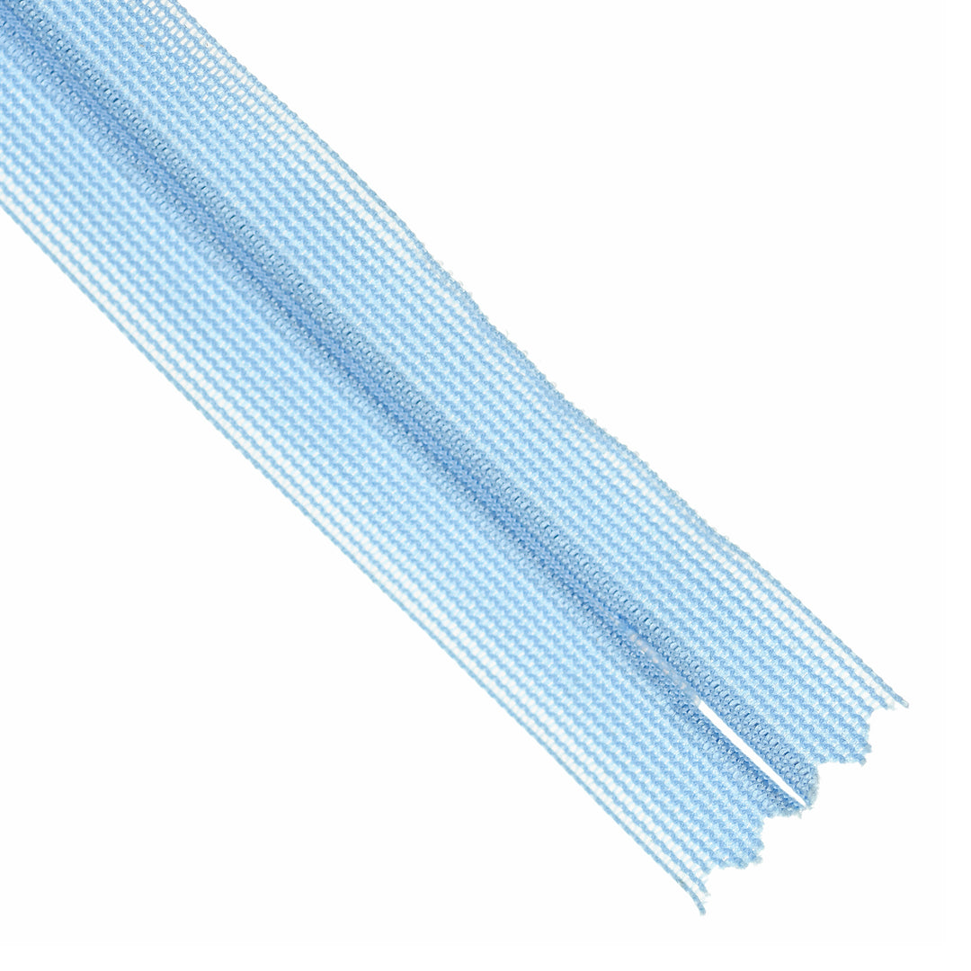 YKK INVISIBLE MESH ZIP COL 546 LIGHT BLUE