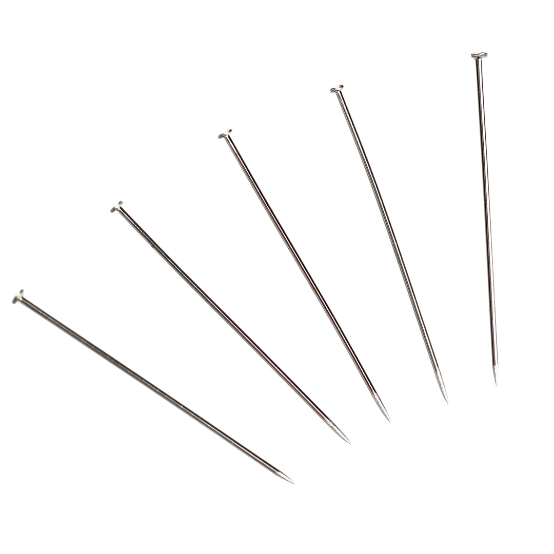 26MM ROUND-TIP STAINLESS STEEL BRIDAL & LACE PINS 15G BOX