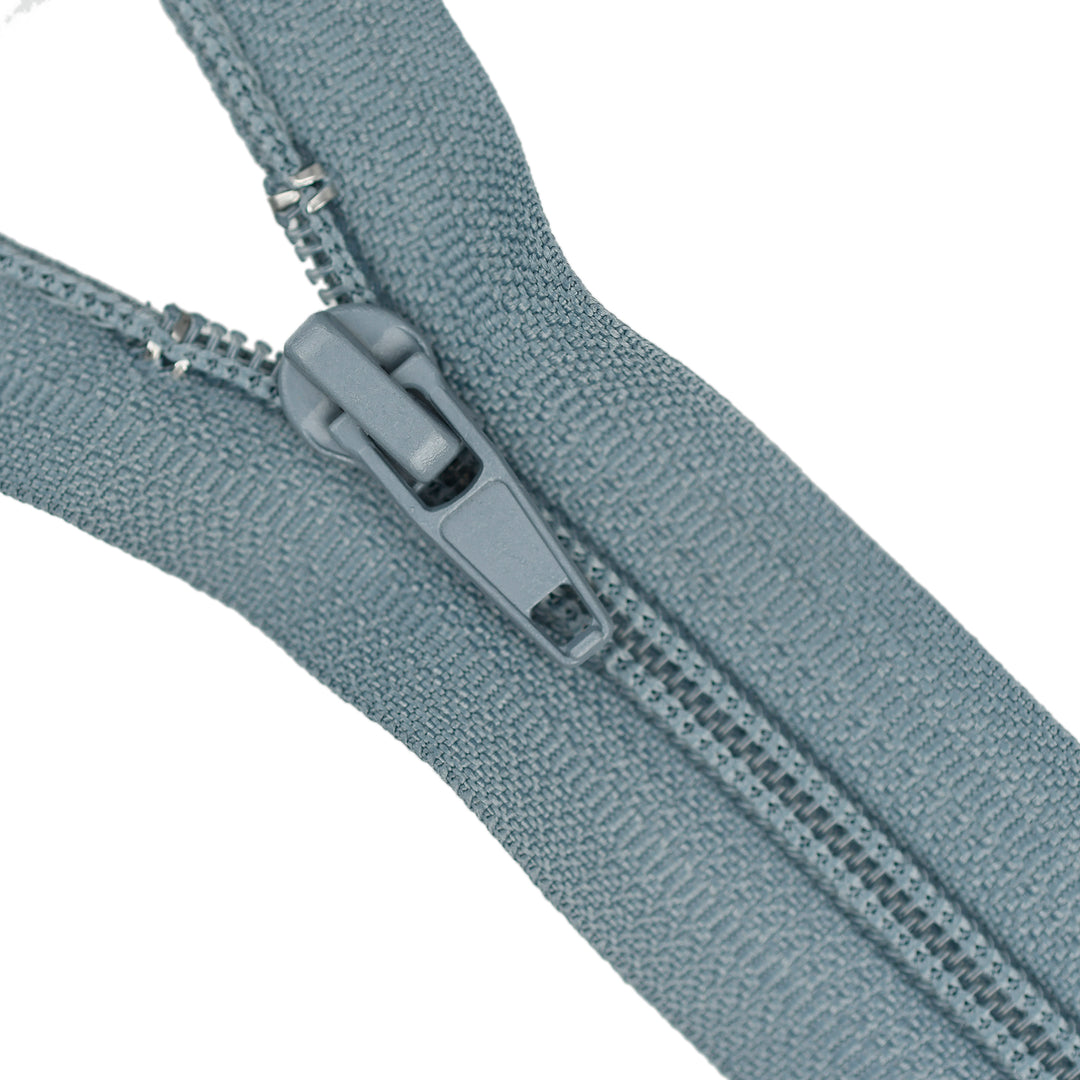 NYLON NO.5 OPEN-END TWO-WAY ZIP COL GREY
