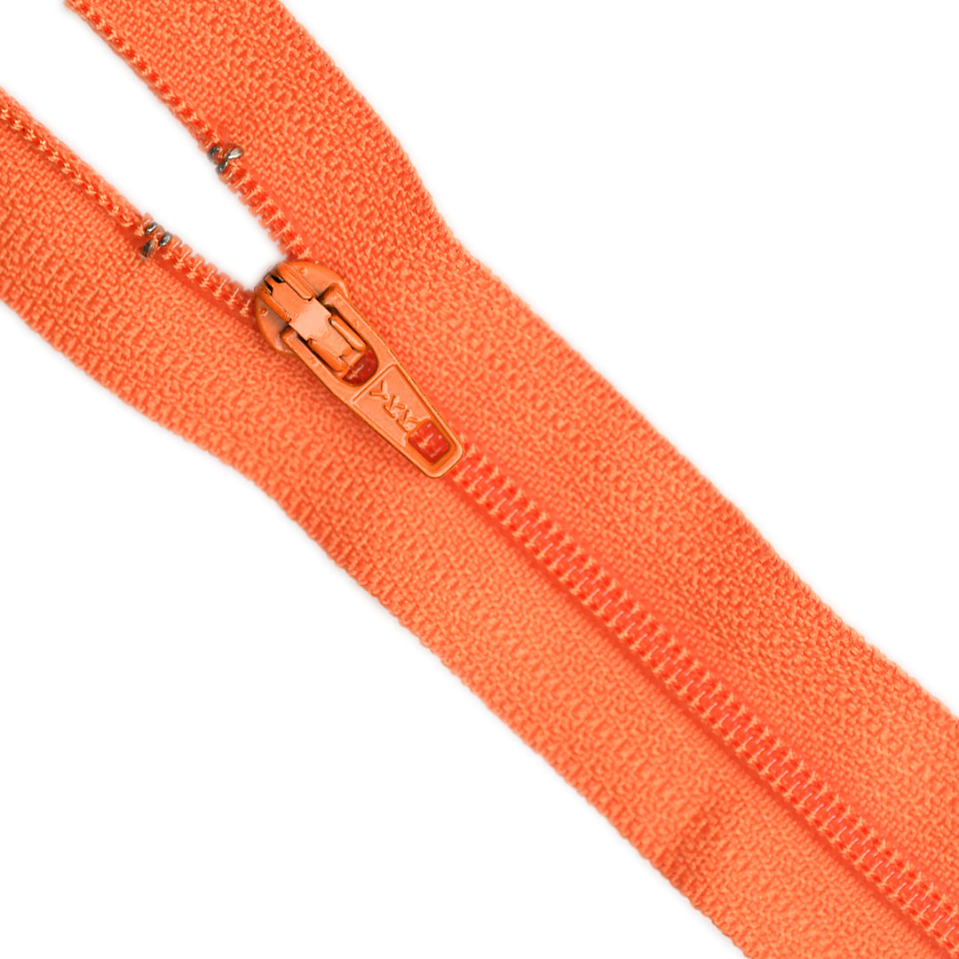 YKK NYLON CLOSED-END ZIP NO.3 COL 849 TANGERINE