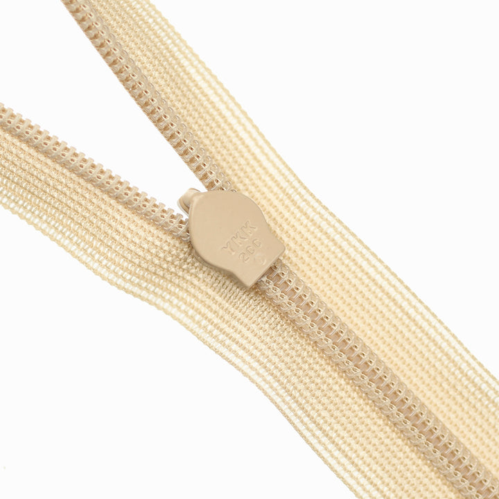 YKK INVISIBLE MESH ZIP COL 371 COOL BEIGE