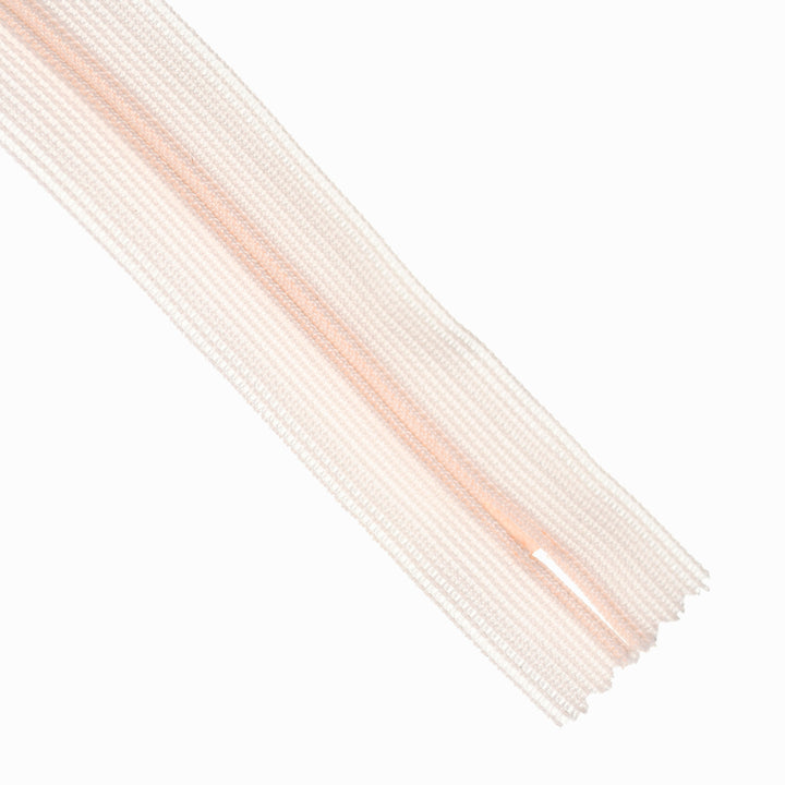 YKK INVISIBLE MESH ZIP COL 293 PASTEL PINK