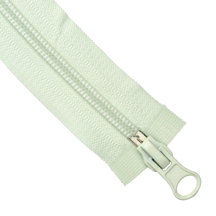 NYLON NO.5 OPEN-END TWO-WAY ZIP COL ICE GREEN