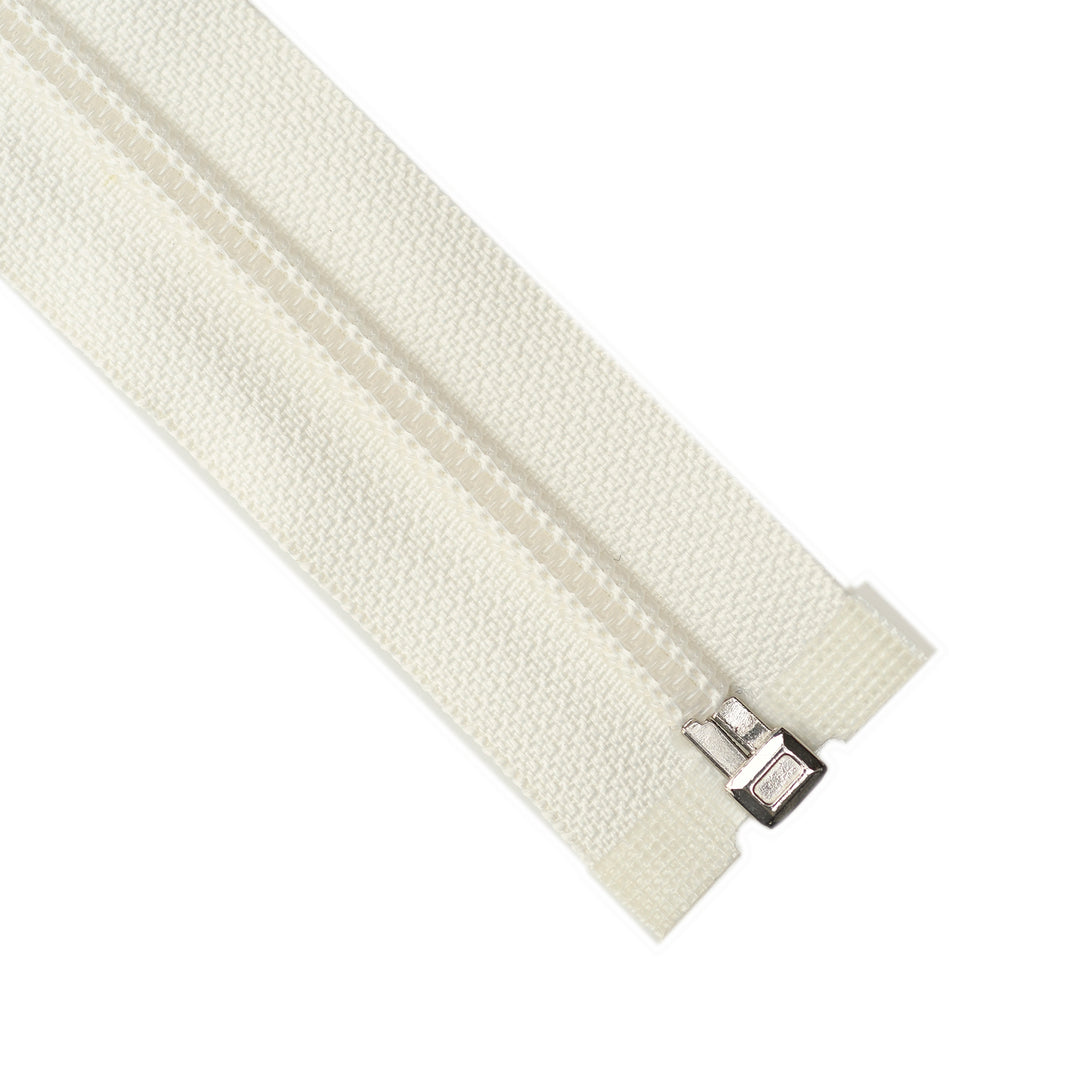 NYLON OPEN-END ZIP NO.5 COL OFF-WHITE